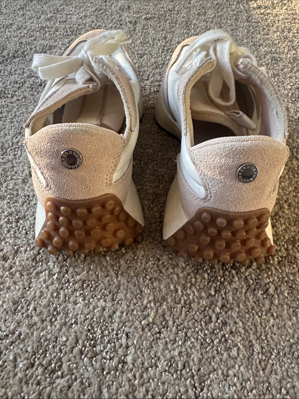 Steve Madden Women’s Cream & Blush Platform Lace-Up Sneaker - Picture 5 of 6